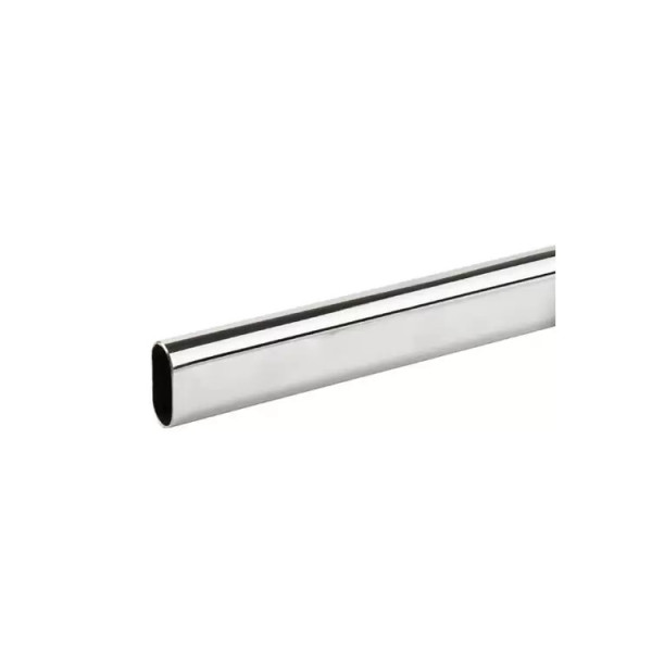 Bară ovală pentru haine din aluminiu, Lungime 3 metri