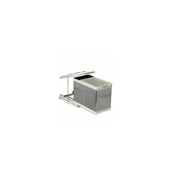 Coș de gunoi glisant pentru mobilier Pelikan, 17 L (16L + 1L)