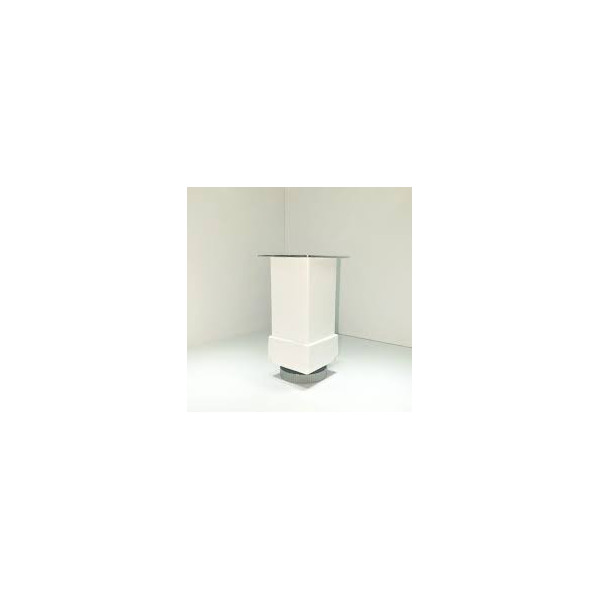 Picior mobilier 40X40mm, H120mm, alb