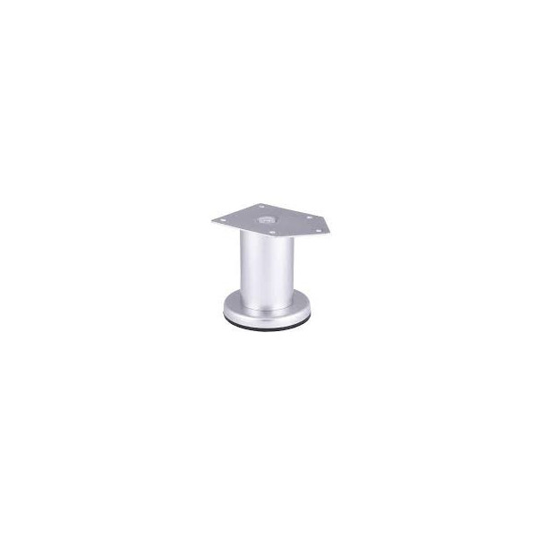 Picior mobila D42mm, H50mm, aluminiu