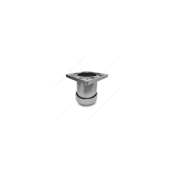 Picior mobilier D50H80mm, aluminiu/sidef