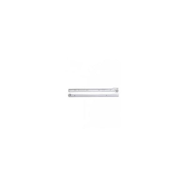 Set glisiere cu rolă pentru sertar, Lungime 450 mm, Finisaj Alb
