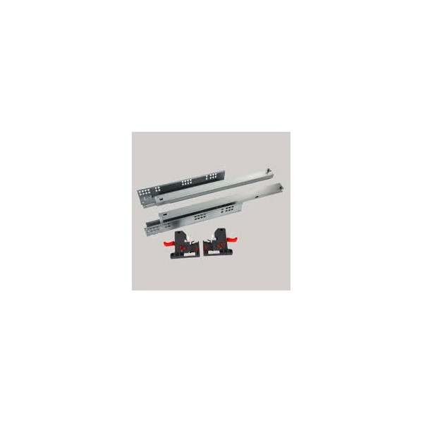 Glisieră Sertar DCM03 – Extracție Totală, Închidere Amortizată (Soft-Close), 400 mm