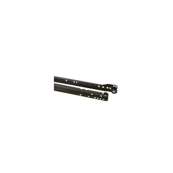 Set glisiere cu role pentru sertar FGV – 300 mm, Maro (Extragere parțială)