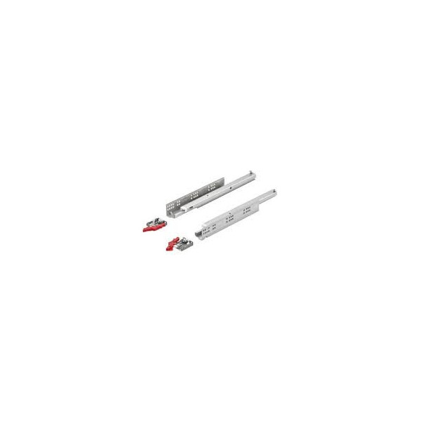 Set Glisiere sub sertar Häfele Matrix UM A30 Synchro, 450 mm, Extragere totală, 30 kg (Cod: 433.03.754)