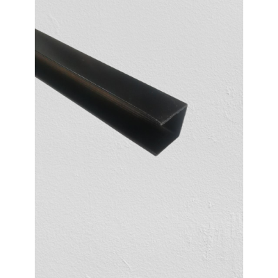 Profil maner tip U, 3m, negru
