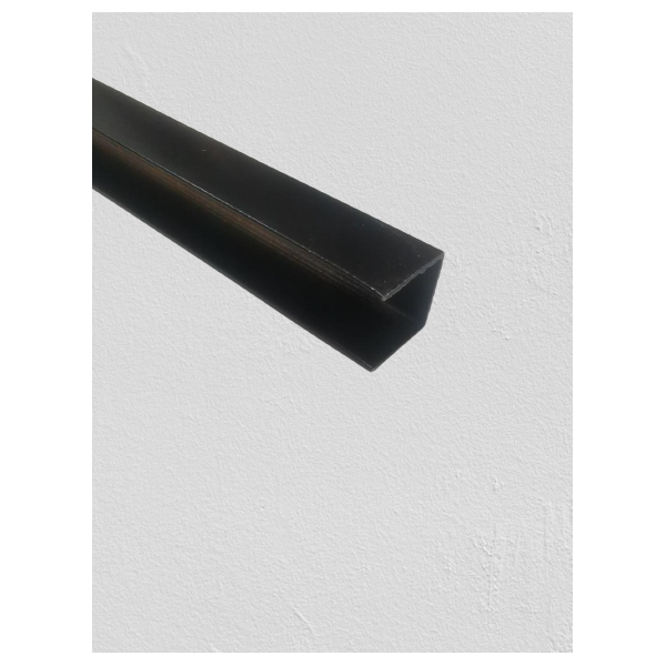 Profil maner tip U, 3m, negru