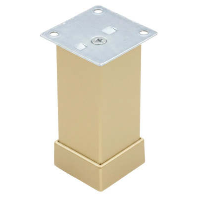Picior mobilier reglabil, 40X40, H100mm, auriu (deco)