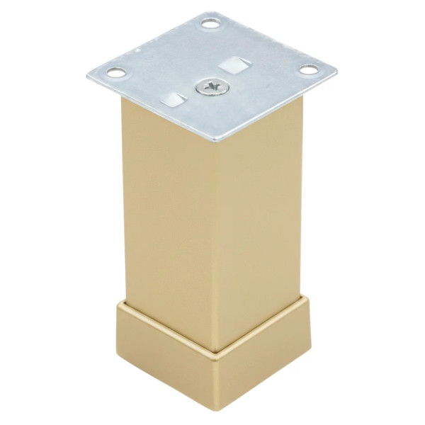 Picior mobilier reglabil, 40X40, H100mm, auriu (deco)
