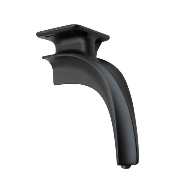 Picior mobila Cruz, negru mat, H 210mm