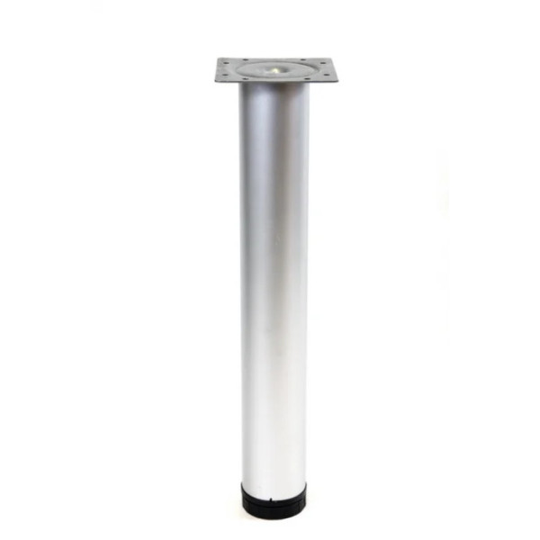 Picior masa H1100mm, D60mm,  aluminiu satinat