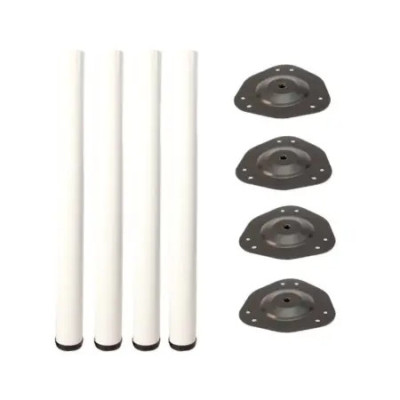 Picior masa H 710mm,  alb (deco), set/4buc