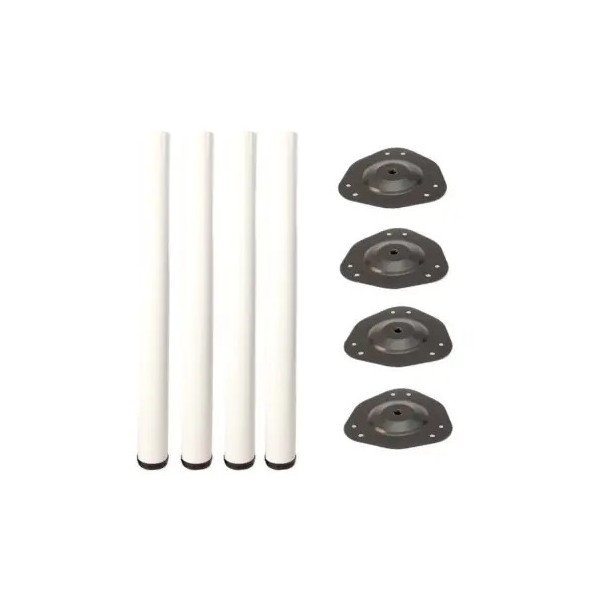 Picior masa H 710mm,  alb (deco), set/4buc
