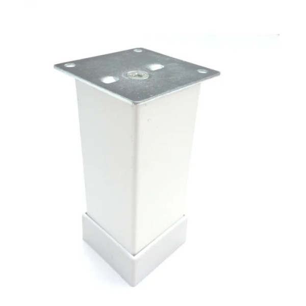 Picior mobilier 40X40mm, H 150mm, alb