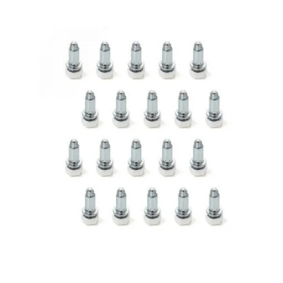 Picior M6 hexagonal alb, 20 buc/set