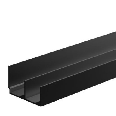 Șina superioară pentru sistemul KLS 85H, negru, 4m