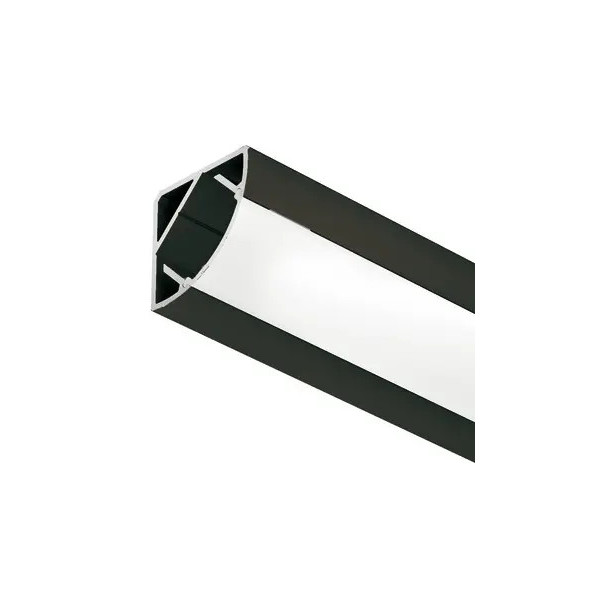 Profil TRI-LINE mini, de colt, negru, 3m