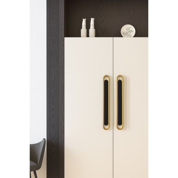 Buton Lungo negru + auriu