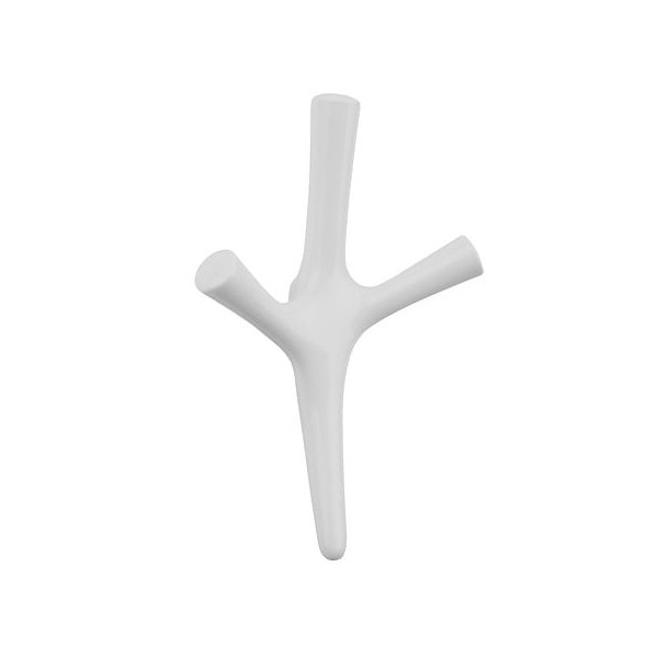 Cuier perete model Trident Mare, Alb
