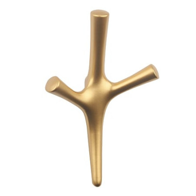 Cuier perete model Trident Mare, Auriu