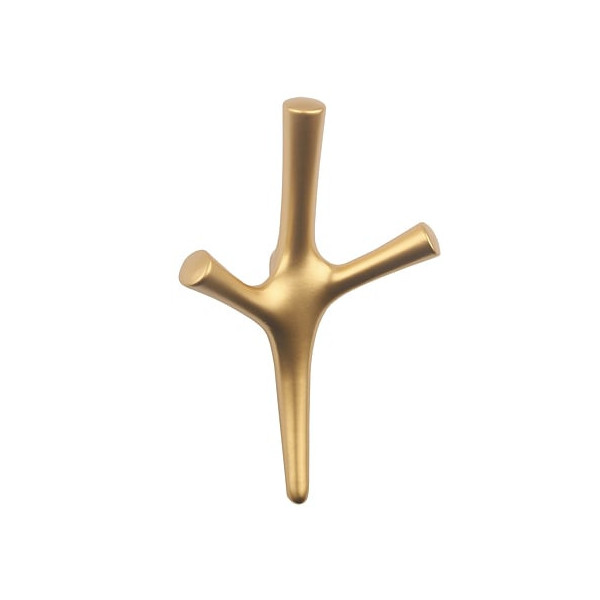 Cuier perete model Trident Mare, Auriu