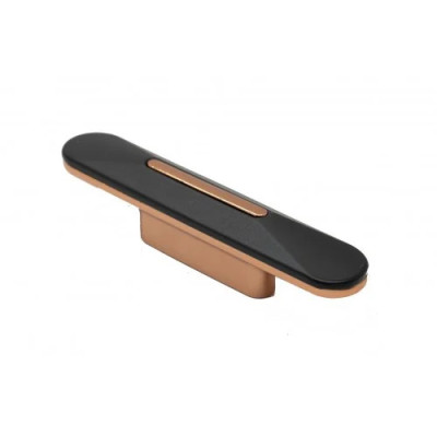 Buton Mobilier Lungo – 32 mm, Cupru/Negru