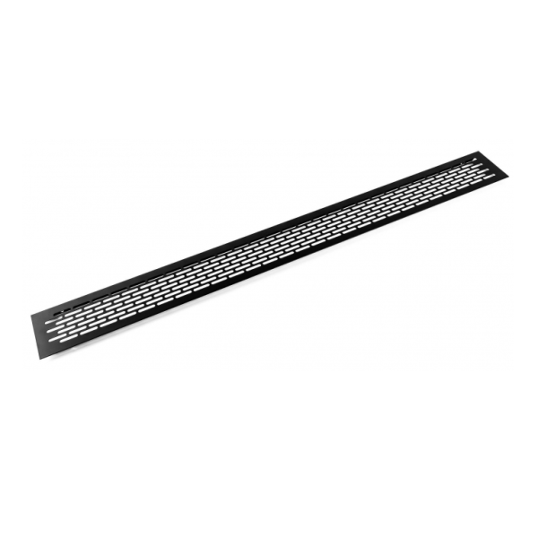 Grilă de Aerisire, 80 x 800 mm, Finisaj Negru