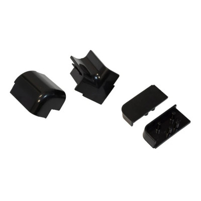 Set Accesorii pentru Sistem Vertical Înalt (Rectangular), Finisaj Negru (Cod 13014)