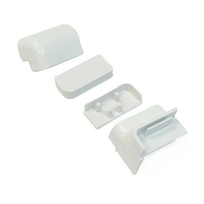 Set Accesorii pentru Sistem Vertical Înalt (Rectangular), Finisaj Alb (Cod 16962)
