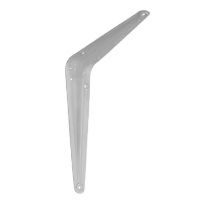 Consolă de Susținere tip L, 145 x 240 mm, Albă (ABS)