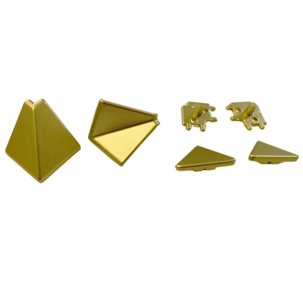 Accesorii Înălțător (Picioare) Auriu - Set