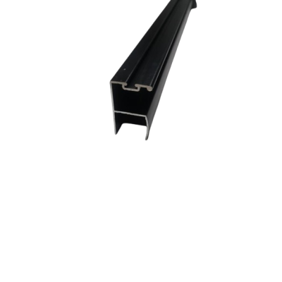 Profil Aluminiu „Y” cu Perie, Finisaj Negru Mat, 3 m