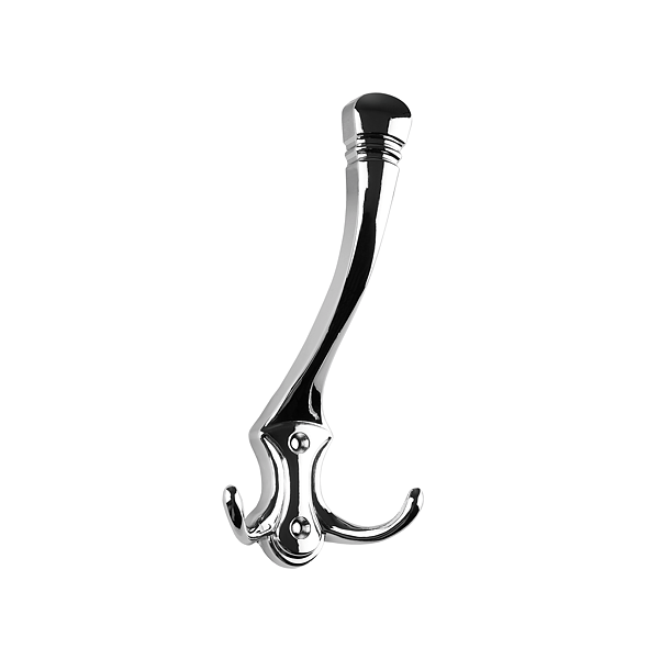 Cuier de perete Penta mare, Finisaj Crom