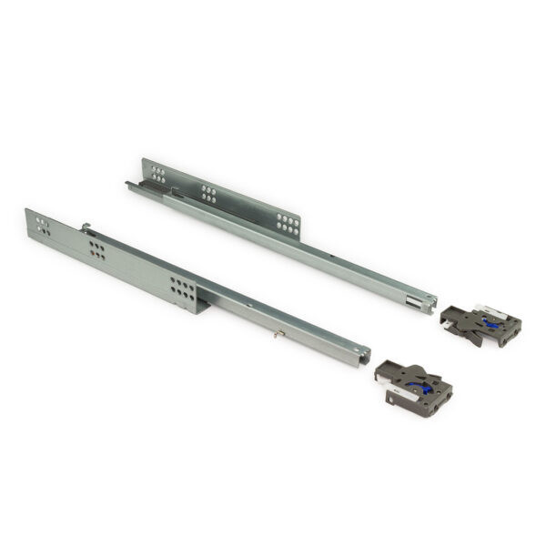Set glisiere sertar DTC Extracție Parțială cu Amortizor, Lungime 450 mm
