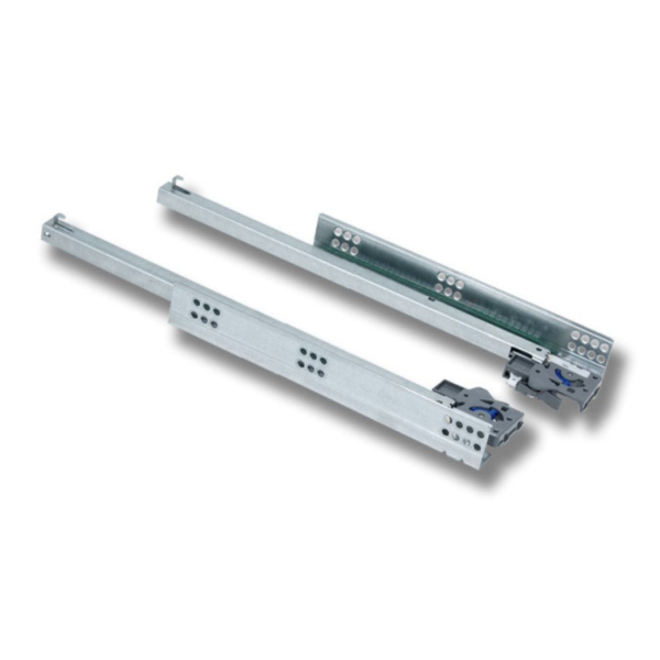 Set glisiere sertar DTC Extracție Parțială cu Amortizor, Lungime 400 mm