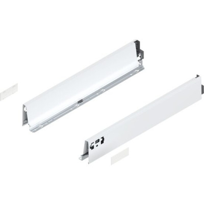 Set laterale sertar Blum Tandembox Antaro – Înălțime M, 450 mm, Alb