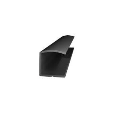 Profil aluminiu tip U, lungime 2.5m, negru mat