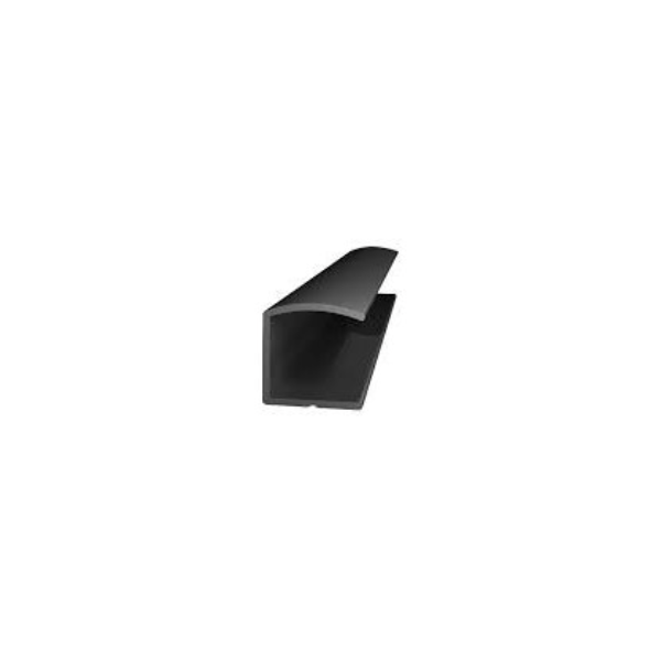 Profil aluminiu tip U, lungime 2.5m, negru mat